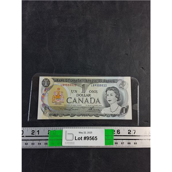 1973 Lawson/Bouey 1 Canadian Dollar Bill