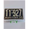 Image 1 : Manitoba License Plate - 1930
