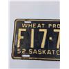 Image 2 : Saskatchewan License Plate - 1952