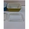 Image 3 : (2) PYREX Vintage Blue & Green Refridgerator Dish w/Lids - 4.5" x 7"