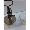 Image 3 : (2) Vintage Glass Measuring Cups w/Whisk Mixer Adapter