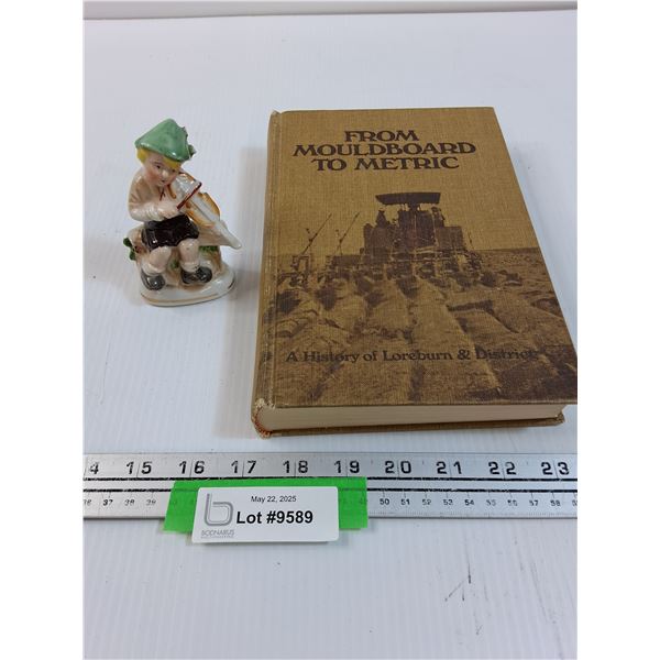 History Book of Loreburn & District, German Figurine (Made in Japan)