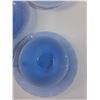 Image 4 : PYREX Blue Delphite Tea Cup Set: (4) Cups & (5) Saucers