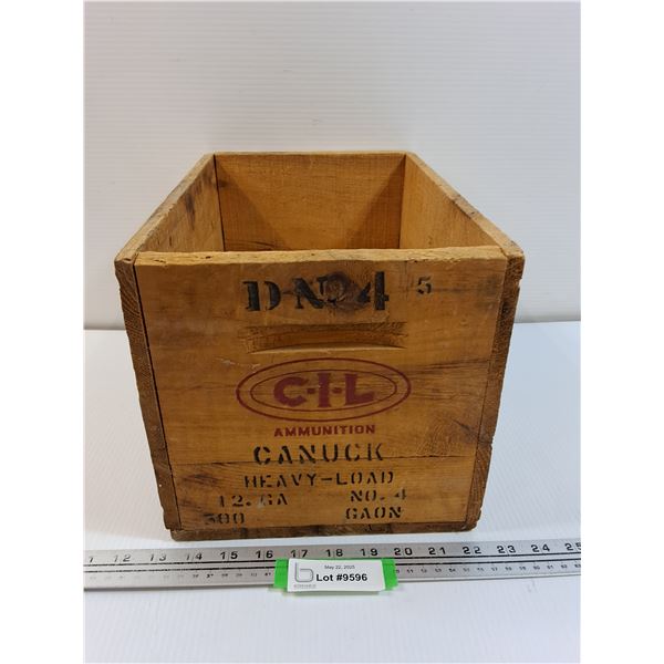 CIL Wooden Ammunition Box - 14" x 9" x 9.5"