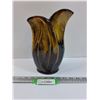 Image 1 : CeramiVase Blue Mountain Pottery Style Vase - 9.5" x 7" x 3"