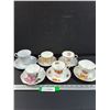 Image 1 : (6) Tea Cup Sets: Saskatchewan Prairie Lily, Royal Stafford, Misc