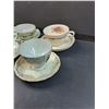 Image 4 : (6) Tea Cup Sets - Assorted: Royal Albert, Royal Stafford, Misc