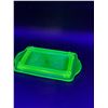 Image 3 : Uranium Glass Butter Dish Bottom - 4.5" x 7"