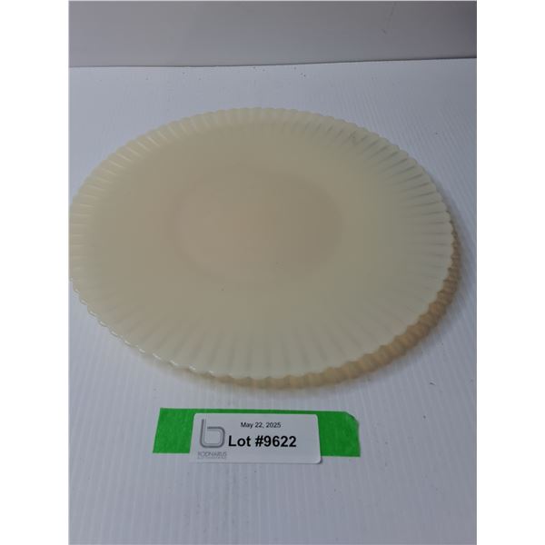 Macbeth Evans Opalescent Petalware Plate - 11" Diameter