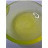 Image 5 : Boyd Uranium Vaseline Floral Glass Trinket Dish w/Lid - 4" x 2.5"