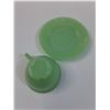 Image 5 : (2) Jadeite Tea Cup & Saucer Sets