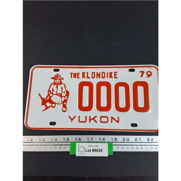The Klondike Yukon License Plate - 1979