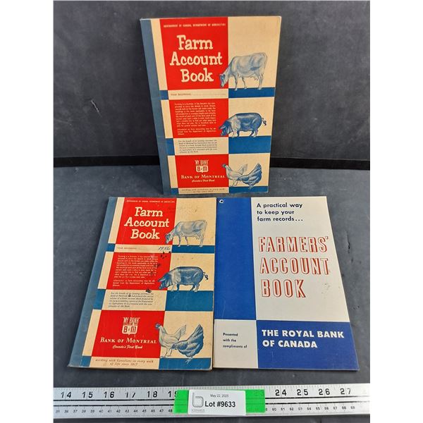 Vintage Farm Account Books
