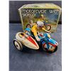 Image 3 : Vintage Wind Up Motorcycle with Side Car