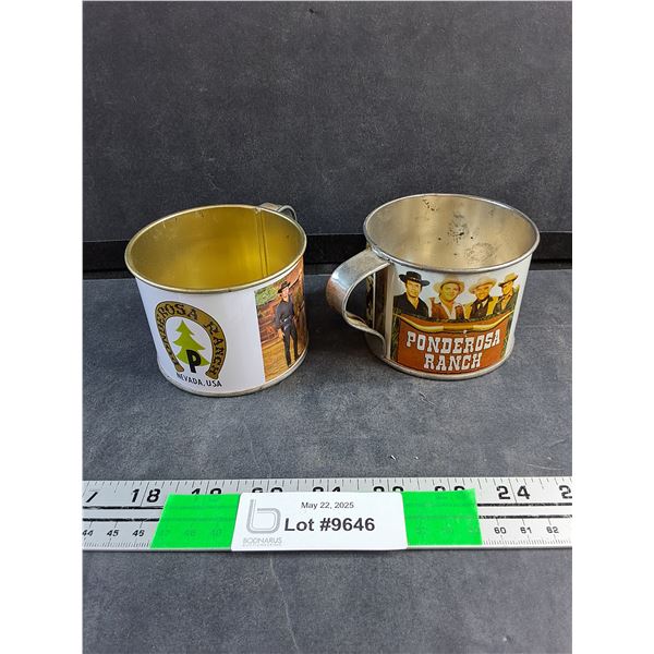 (2) Ponderosa Ranch Mugs