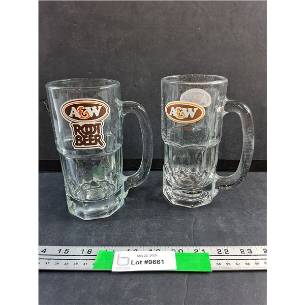 (2) A&W Mugs