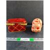 Image 1 : Vintage Piggy Coin Bank and Lunch Box