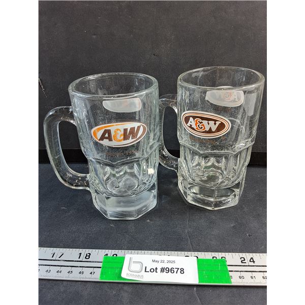 (2) A&W Mugs