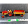 Image 1 : Pressed Metal Tractor with Trailer