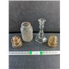 Image 1 : Nabob Coffee Jar, Candle Holder and Insulators