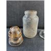 Image 2 : Nabob Coffee Jar, Candle Holder and Insulators