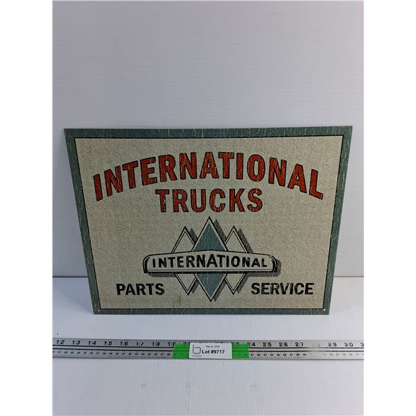 International Trucks Wall Sign 16 x 13"