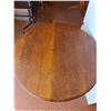 Image 2 : *Antique Quarter Cut Oak Tilt Top Table - As Is, Cannot Ship - 47 x 28"