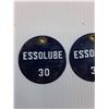 Image 2 : (2) Vintage Esso Lube Metal Tags