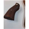 Image 2 : Leather Gun Holster (12" Long) & Wooden Pistol Grip