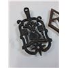 Image 2 : (2) Cast Iron Trivets - Assorted