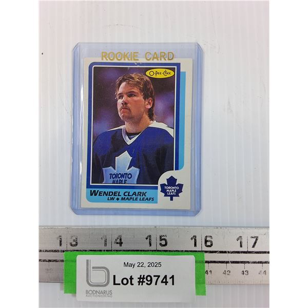 Wendal Clark Rookie Hockey Trading Card OPC 1986 -CANNOT Guarantee Authenticity