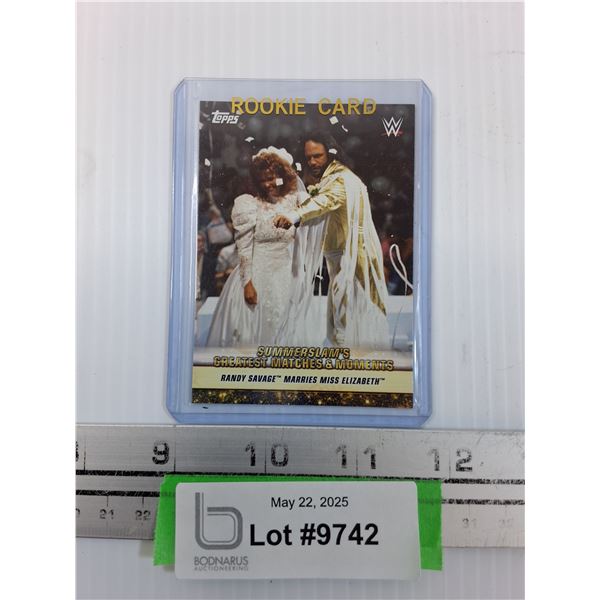 Topps Randy Savage & Elizabeth Marriage WWE Trading Card - CANNOT Guarantee Authenticity