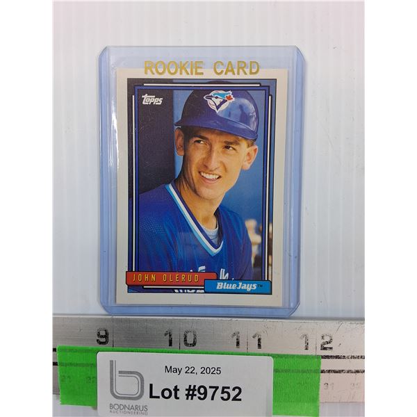 Topps John Olerud Rookie Baseball Trading Card - 1992 - CANNOT Guarantee Authenticity