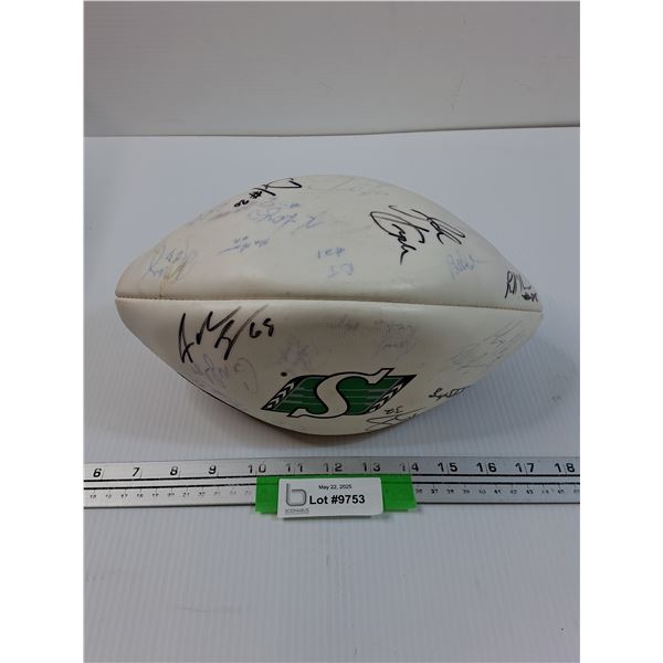 Saskatchewan Roughriders Wilson Football (40+) Signatures