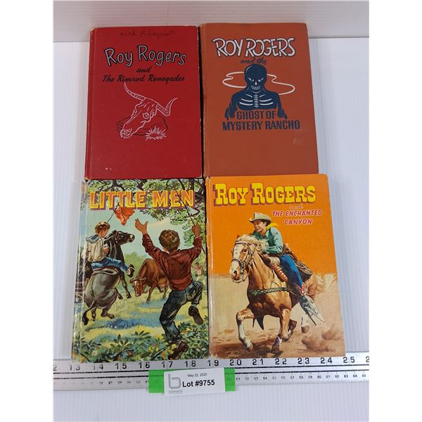 (4) Vintage Roy Rogers & Little Men Hardcover Books