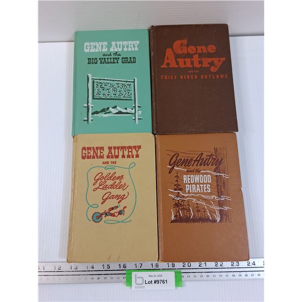 (4) Vintage Hardcover Gene Autry Books