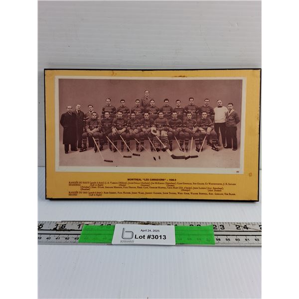 Montreal Canadians Wall Hanging Decoration 11 x 7"