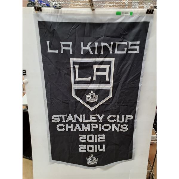 La Kings Stanley Cup Champions 2012-14 Flag - 60 x 36