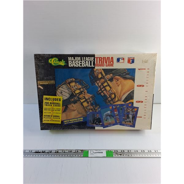 1991 Major League Baseball Trivia Board Game - Sealed