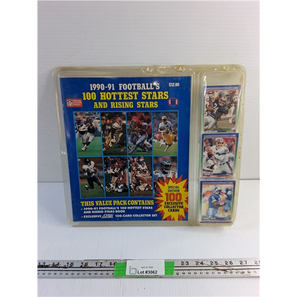 1990-91 Footballs 100 Hottest and Rising Stars Book and Collector's Cards - Sealed