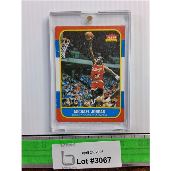 1986 Fleer Michael Jordan Baseball Rookie Card- Authenticity Not Guaranteed