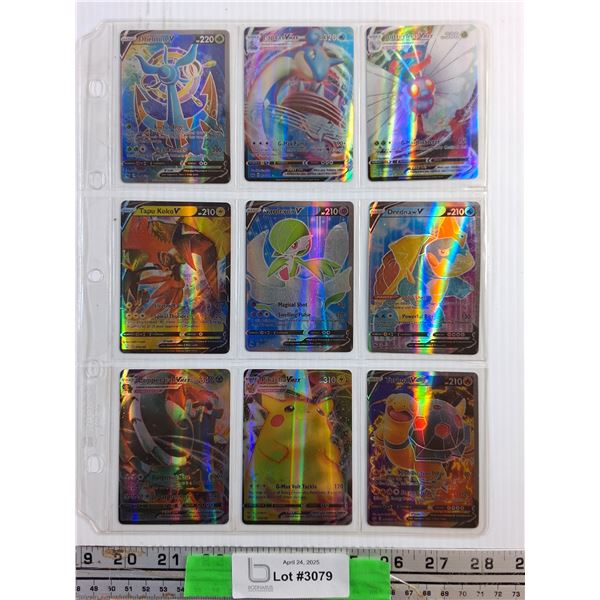 (9) Holographic Pokemon Cards - Authenticity Not Guaranteed