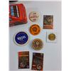 Image 4 : Upper Deck Tin Box, Nascar Tin Box, Saskatoon Blazers Coaster and NHL Medallions