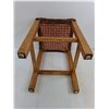 Image 2 : Vintage Wooden Stool 18" x 12" x 12"
