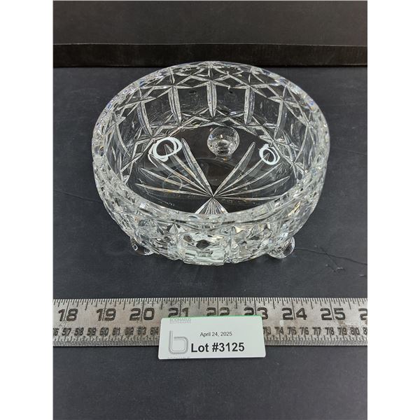 3-footed Crystal Candy Dish 5.5" Dia