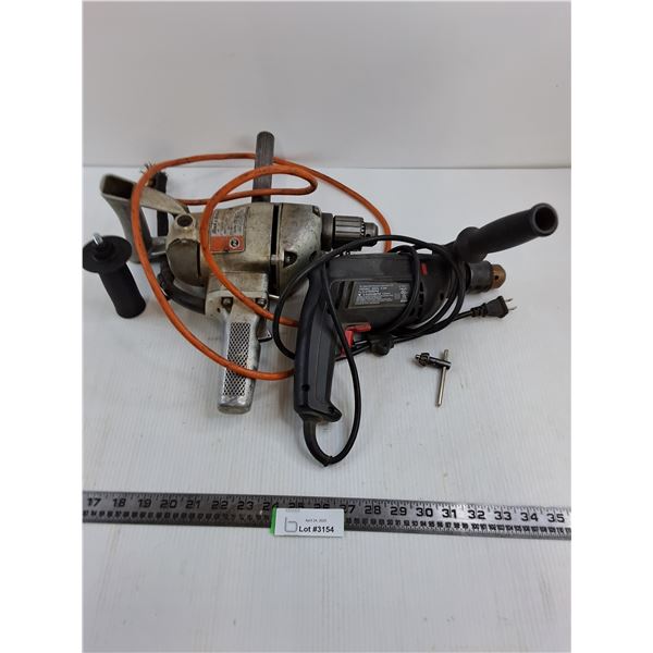 (2) Electric Drills (Black & Decker, Jobmate) - Both Tested