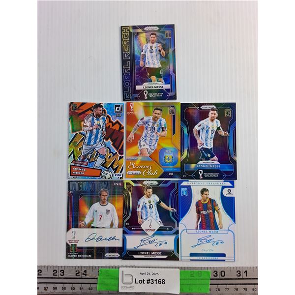 (7) Panini Soccer Trading Cards - Authenticity Not Guaranteed