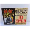 Image 2 : AC/DC and Led Zeppelin Wall Hanging Signs - 12 x 8"