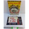 Image 1 : Coca Cola and Super Fight 2 Wall Hanging Signs - 12 x 8"