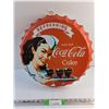 Image 1 : Coca Cola Bottle Cap Sign 17"